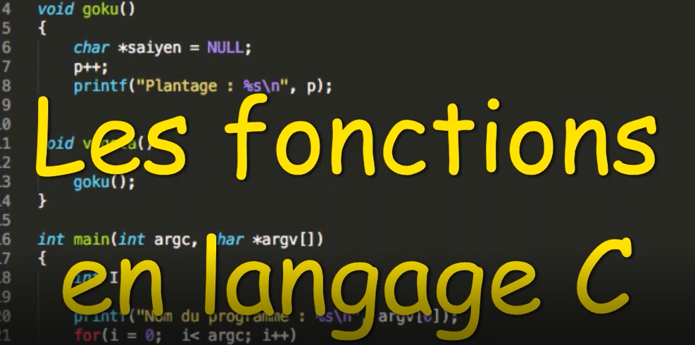 Les fonctions en langage C - Programmation en C