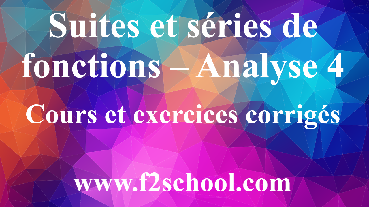 Série Entière Exercices Corrigés - F2School